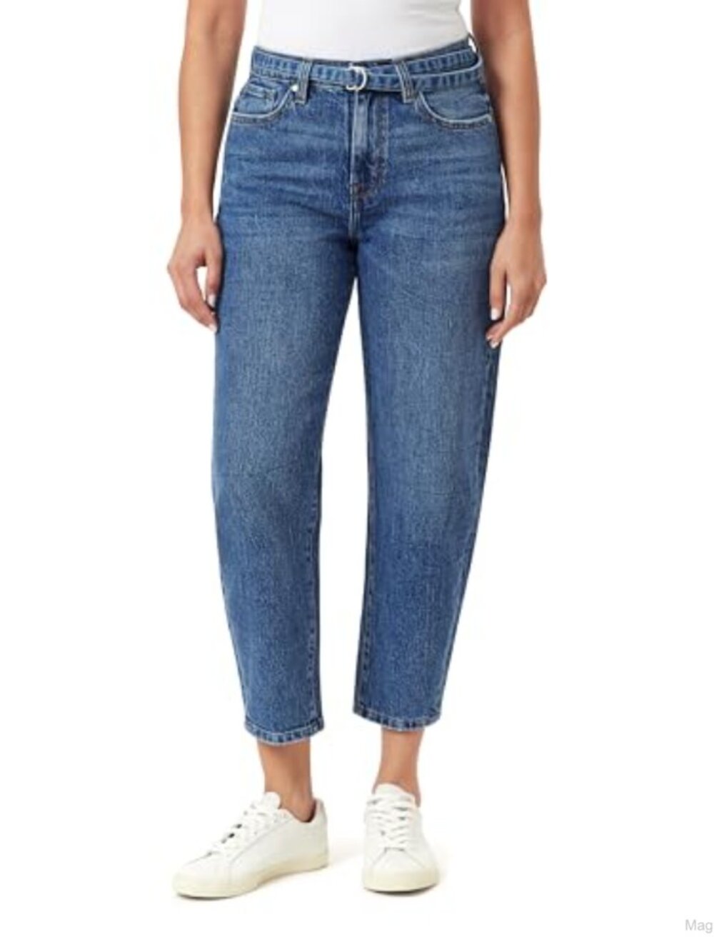 High-Rise Barrel Jeans 28-Inch Inseam Retro Luxe Women's Denim